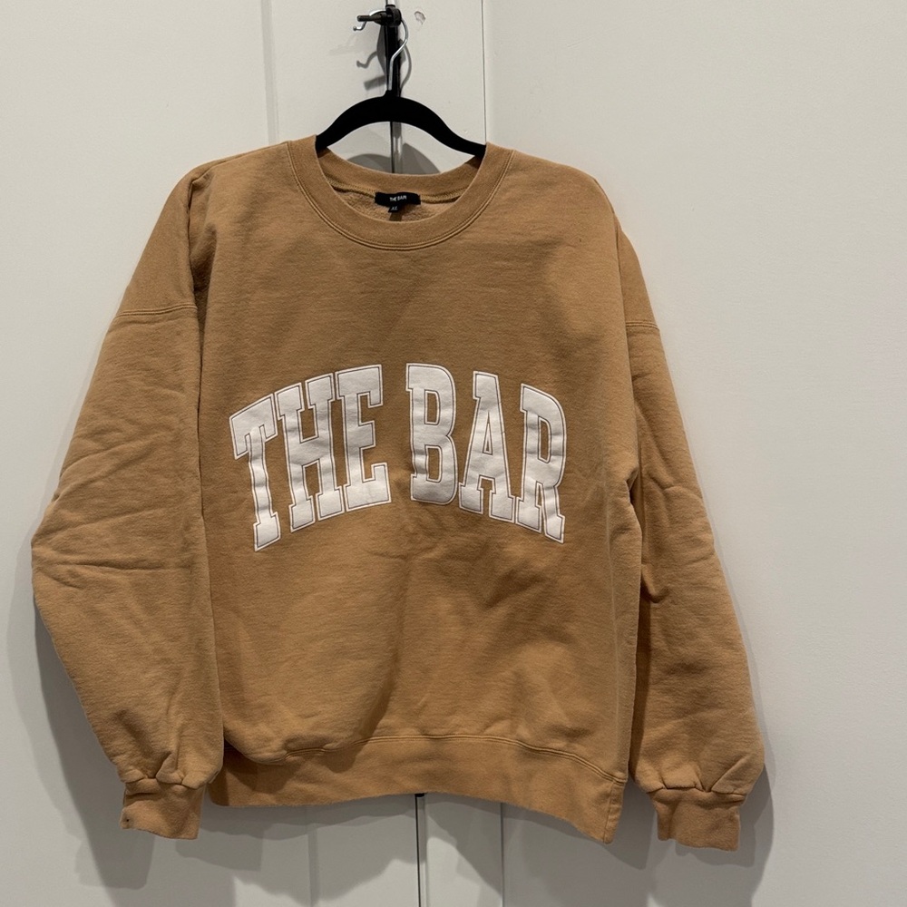 The Bar Brown Crewneck Sweater